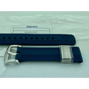 Bracelet de montre Seiko 6R35 01G0 / R03E013J0 / SPB183J1 Caoutchouc Bleu 20mm