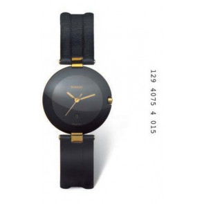 Bracelet de montre Rado 07.28521.10 / 129.4075.4 / R072852110-XL Cuir Noir 16mm