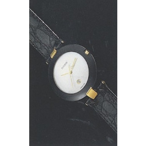 Bracelet de montre Rado R50575915 / 129.3575.4 / 070852910 Cuir Noir 16mm
