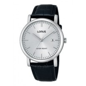Bracelet de montre Lorus VJ32-X246 / RG839CX9 / RHG008X Cuir Noir 20mm