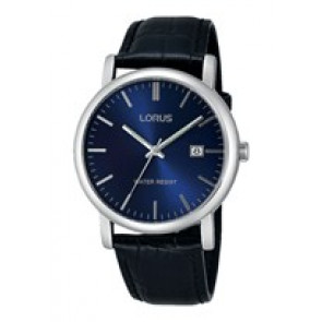 Bracelet de montre Lorus VJ32-X246 / RG841CX9 / RHG008X Cuir Noir 20mm