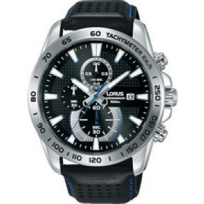 Bracelet de montre Lorus VD57-X102 / RM395DX9 / RPG019X Cuir Noir 25mm