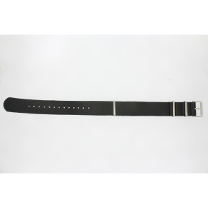 Bracelet de montre Universel RO04 Cuir Noir 20mm