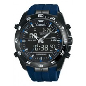 Bracelet de montre Lorus Z021-X007 / RW631AX9 Caoutchouc Bleu 13mm