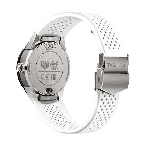 Bracelet de montre Tag Heuer SBF8A8011 Caoutchouc Blanc 22mm