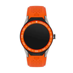 Bracelet de montre Tag Heuer SBF8A8016 Caoutchouc Orange 22mm