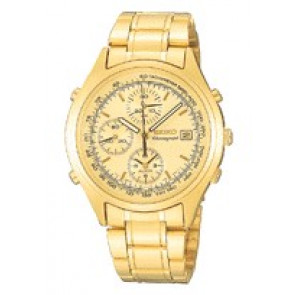 Bracelet de montre Seiko 7T32-7C60 / SDW728P1 / 43T1KG Acier Plaqué or 19mm