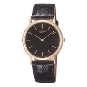 Bracelet de montre Seiko SFP048J1 / 7N00-8A00 / ZPA81K Cuir Noir 18mm