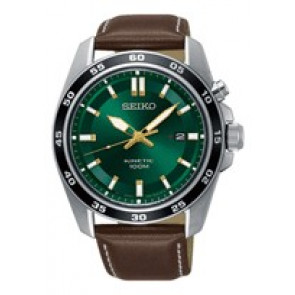 Bracelet de montre Seiko SKA791P1 / 5M82-0BE0 / L00F01DJ0 Cuir Brun 22mm