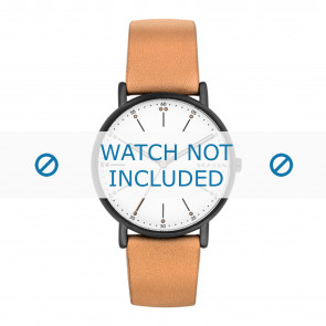 Bracelet de montre Skagen SKW6352 Cuir Beige 20mm