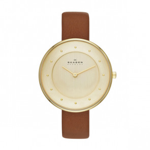Skagen bracelet de montre SKW2138 Cuir Brun 14mm