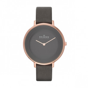 Bracelet de montre Skagen SKW2216 Cuir Gris 14mm