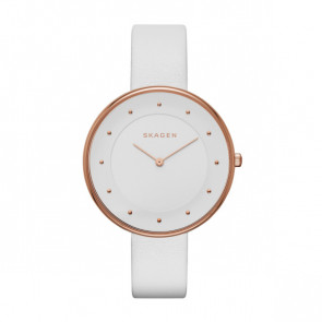 Bracelet de montre Skagen SKW2291 Cuir Blanc