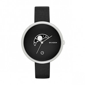 Bracelet de montre Skagen SKW2372 Cuir Noir 14mm