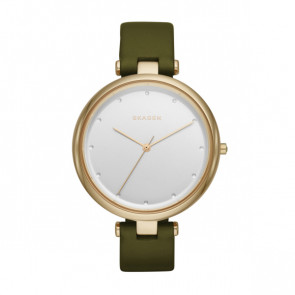 Bracelet de montre Skagen Skw2483 Cuir Vert 14mm