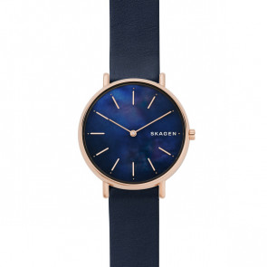 Bracelet de montre Skagen SKW2731 Cuir Bleu 16mm