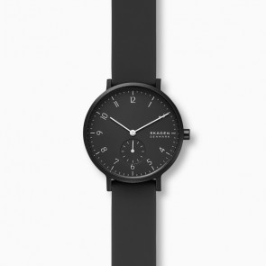 Bracelet de montre Skagen SKW2801 Silicone Noir 16mm