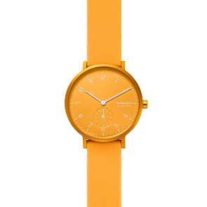 Bracelet de montre Skagen SKW2808	 Silicone Orange 16mm