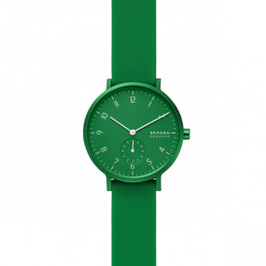 Bracelet de montre Skagen SKW2804 Silicone Vert 16mm