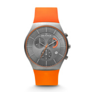 Bracelet de montre Skagen SKW6074 Silicone Orange 26mm