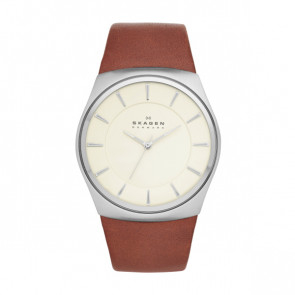 Bracelet de montre Skagen SKW6084 Cuir Brun 30mm
