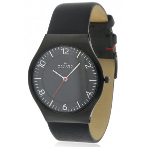 Bracelet de montre Skagen SKW6113 Cuir Noir 22mm