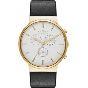 Bracelet de montre Skagen SKW6143 Cuir Noir 22mm