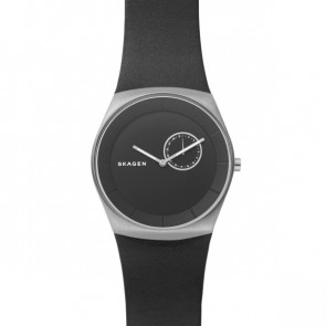 Bracelet de montre Skagen SKW6414 Cuir Noir