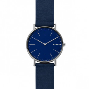 Bracelet de montre Skagen SKW6481 Cuir Bleu 20mm