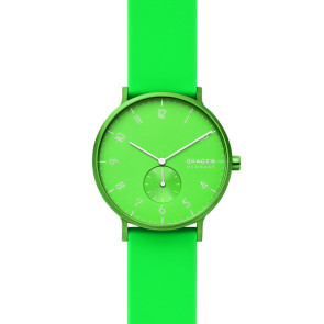 Bracelet de montre Skagen SKW6556 Silicone Vert 20mm
