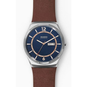 Bracelet de montre Skagen SKW6785 Cuir Brun 28mm