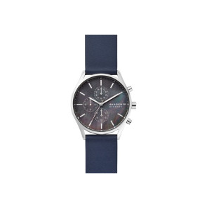 Bracelet de montre Skagen SKW6653 Cuir Bleu 22mm