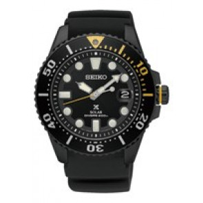 Bracelet de montre Seiko SNE441P1 / V157-0BT0 / R035011N0 Caoutchouc Noir 20mm