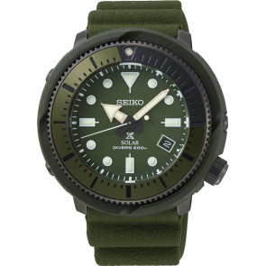 Bracelet de montre Seiko SNE535J1 / V157-0DC0 Caoutchouc Vert 22mm