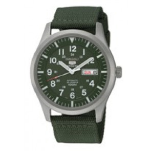Bracelet de montre Seiko 7S36-03J0 / SNZG09J1 Toile Vert 22mm