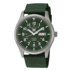 Bracelet de montre Seiko 7S36-03J0 / SNZG09K1 / 4A212JL Nylon Vert 22mm