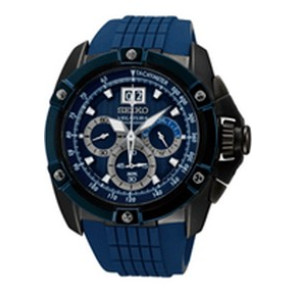 Bracelet de montre Seiko SPC075P1.7T04-0AD0 Caoutchouc Bleu 26mm