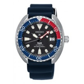 Bracelet de montre Seiko 4R35-02K0 / SRPC41J1 / R02A012J0 Silicone Bleu 20mm