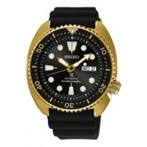 Bracelet de montre Seiko 4R36-04Y0 / SRPC44P1 Silicone Noir 22mm