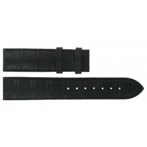 Bracelet de montre Tissot T0064071603300B XL/ T610014582 Cuir croco Noir 19mm