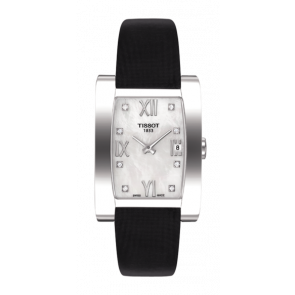 Bracelet de montre Tissot T0073091611600 / T603025351 Cuir Noir 15mm