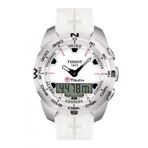 Bracelet de montre Tissot T0134201701100A / T610027566 Caoutchouc Blanc 21mm