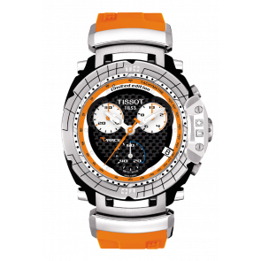 Bracelet de montre Tissot T027.417.17.201.00 / T603026858 Caoutchouc Orange 21mm