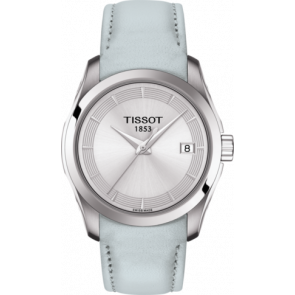 Bracelet de montre Tissot T0352101603102A / T610042657 Cuir Blanc 18mm