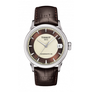 Bracelet de montre Tissot T600033622 Cuir Brun 18mm