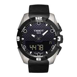 Bracelet de montre Tissot T0914204605100A / T0914204606100A / T610035307 Cuir Noir 22mm