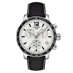 Bracelet de montre Tissot T095.417.16.037.00 / T600035409 Cuir Noir 19mm