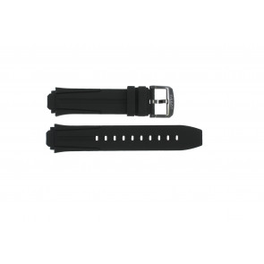 Bracelet de montre Tissot T111.417.37.441.03 / T603042129 Silicone Noir 18mm