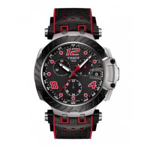 Bracelet de montre Tissot T1154172705704 / T603045116 Caoutchouc Noir