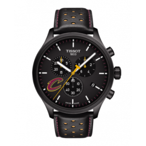 Bracelet de montre Tissot T1166173605101 / T600041552 Cuir Noir 22mm